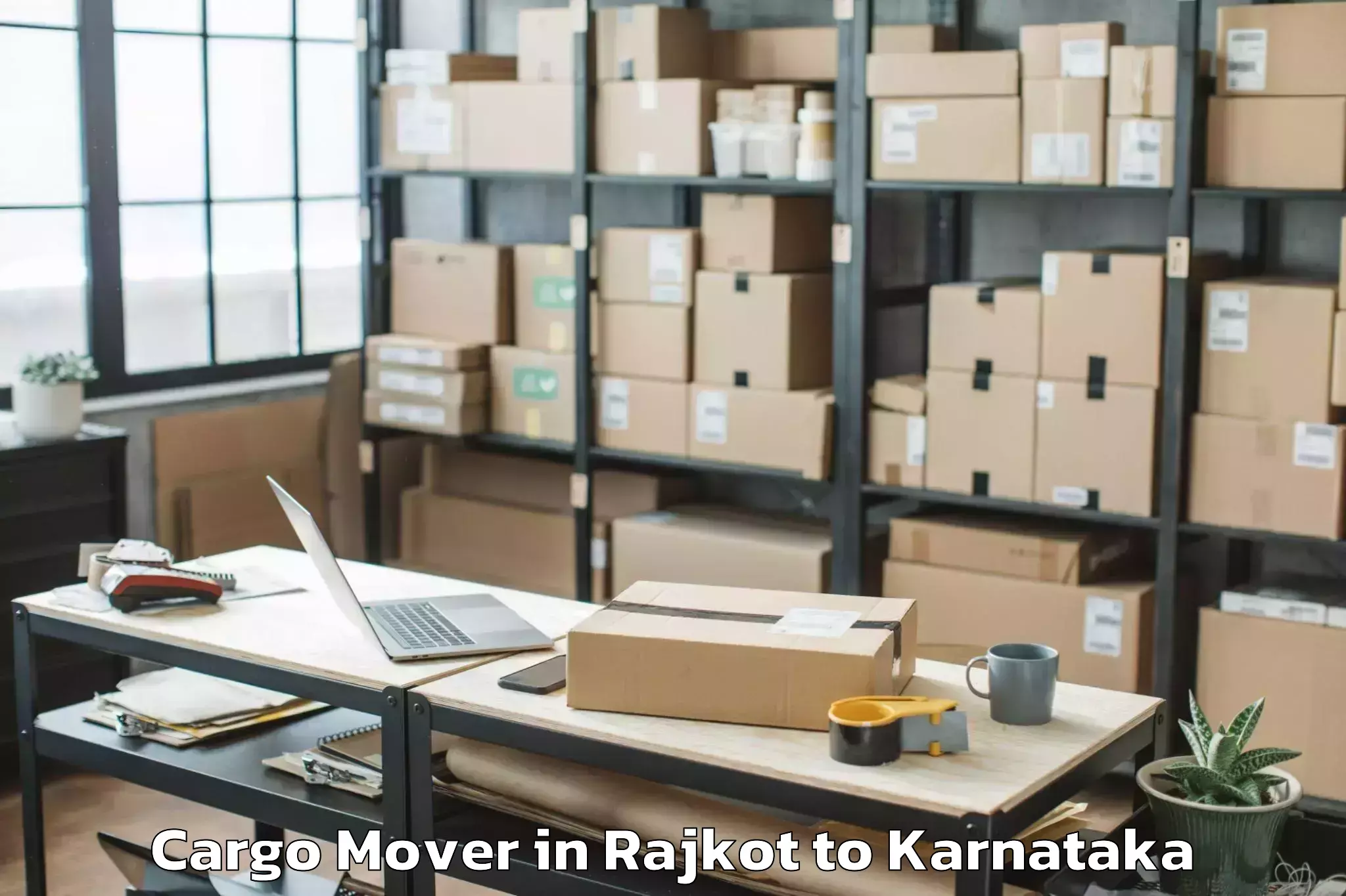 Book Rajkot to Konnur Cargo Mover Online